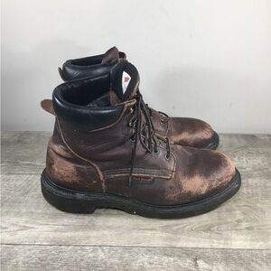 Red Wing Shoes 606 SuperSole 2.0 Comfortforce Soft Toe Leather Work Mens Boots 9